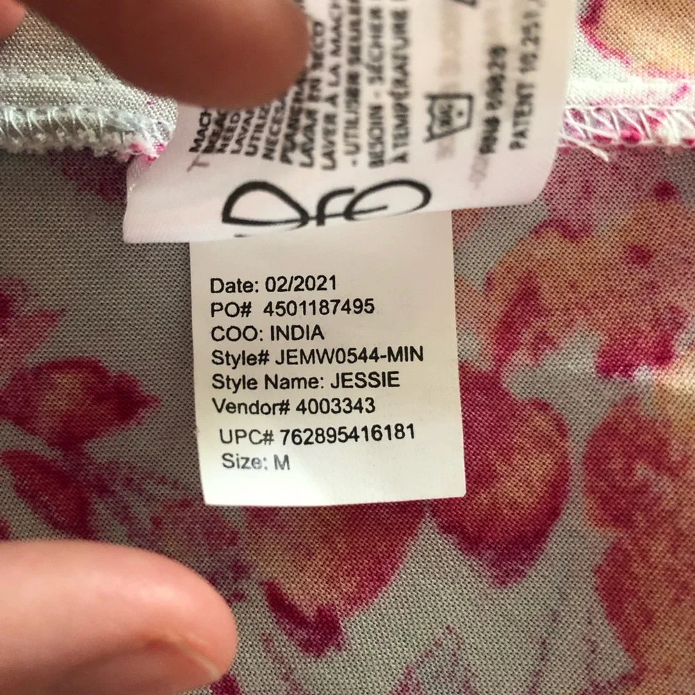 Ella Moss Bohemian Rhapsody Floral Wrap Dress - Size M - Picture 15 of 16
